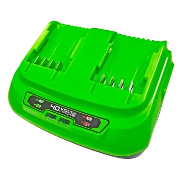 Быстрое зарядное устройство на 2 слота GREENWORKS G40UC8, 40V