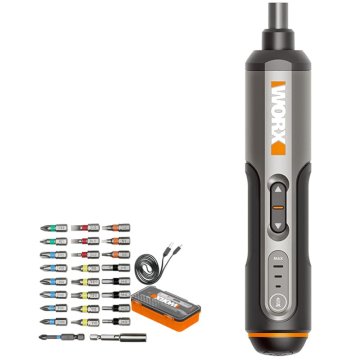 Отвертка WORX WX240 4V аккумуляторная с набором бит 26 шт