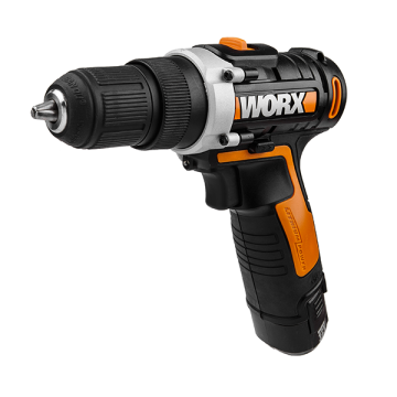 Дрель-шуруповерт аккумуляторная WORX WX128.3, 25Нм, 12В - 2,0Ач х2, + ЗУ, кейс