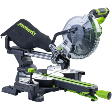 Торцовочная пила GREENWORKS GD24MS216, 24V, бесщеточная, с протяжкой, арт. 1501707, без АКБ и ЗУ (1501707)