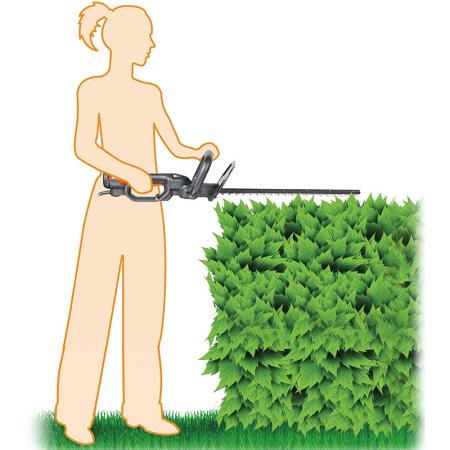 Кусторез электрический WG212E.1, 51 см, 500 Вт, Без аккумулятора и зарядного устройства