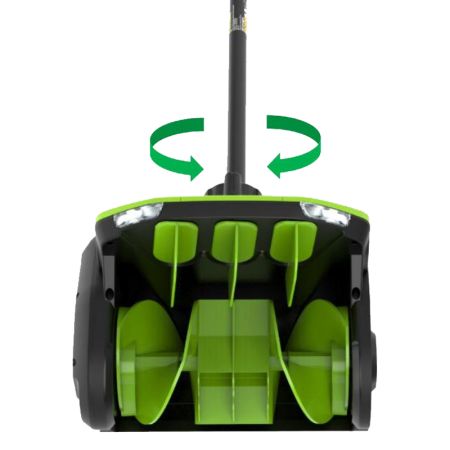 Снегоуборочная лопата GREENWORKS GD60SS2, 60V, 30 см, с регулируемым направлением выброса, бесщеточная Снегоуборочная лопата GREENWORKS GD60SS2, 60V, 30 см, с регулируемым направлением выброса, бесщеточная
