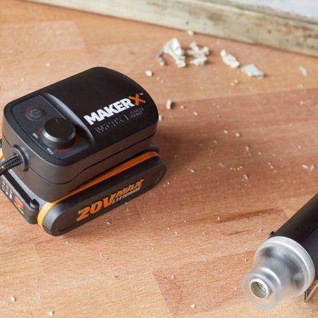 Мини-фен WORX WX743.9 20V аккумуляторный, Без аккумулятора и зарядного устройства