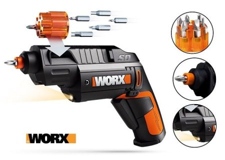 Отвертка WORX WX255 4V SD Slide Driver аккумуляторная с ЗУ и набором бит (6шт) Отвертка WORX WX255 4V SD Slide Driver аккумуляторная с ЗУ и набором бит (6шт)