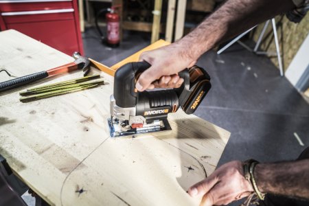 Лобзик WORX WX543.9 аккумуляторный 20V, Без аккумулятора и зарядного устройства Лобзик WORX WX543.9 аккумуляторный 20V, Без аккумулятора и зарядного устройства