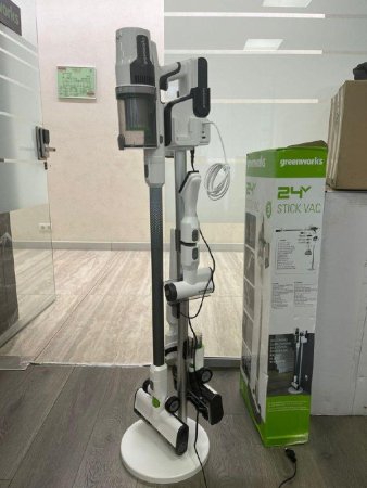 Пылесос вертикальный GREENWORKS G24SVK4D 24V (500 Вт) аккумуляторный