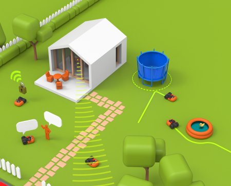 Датчик ACS от столкновений для роботов газонокосилок WORX WA0860