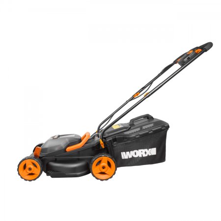 Газонокосилка аккумуляторная WORX WG779E.9, 40В, 34 см, 2 аккумулятора по 2,5 Ач + двойное ЗУ 2x2A Газонокосилка аккумуляторная WORX WG779E.9, 40В, 34 см, 2 аккумулятора по 2,5 Ач + двойное ЗУ 2x2A