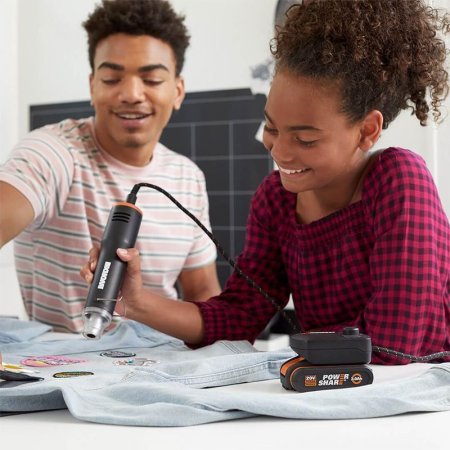 Мини-фен WORX WX743.9 20V аккумуляторный, Без аккумулятора и зарядного устройства