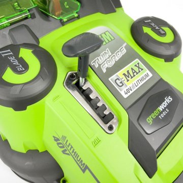 Газонокосилка аккумуляторная GREENWORKS G40LM49DB, TWINFORCE, 40V, 49 см