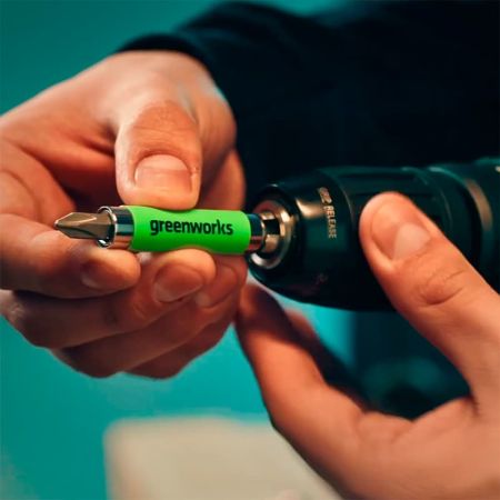 Набор бит, торцевых головок и адаптеров в кейсе Greenworks Арт. 2944207, 40 шт. Набор бит, торцевых головок и адаптеров в кейсе Greenworks Арт. 2944207, 40 шт.