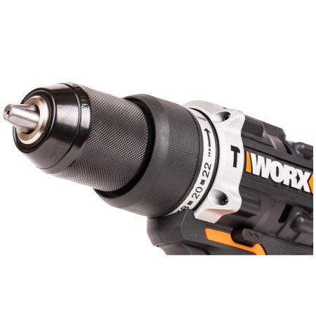 Дрель-шуруповерт ударная WORX WX352.9 аккумуляторная бесщеточная, 20В, Без аккумулятора и зарядного устройства