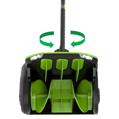 Снегоуборочная лопата GREENWORKS GD40SS2, 40V, 30 см, с регулируемым направлением выброса, бесщеточная Снегоуборочная лопата GREENWORKS GD40SS2, 40V, 30 см, с регулируемым направлением выброса, бесщеточная