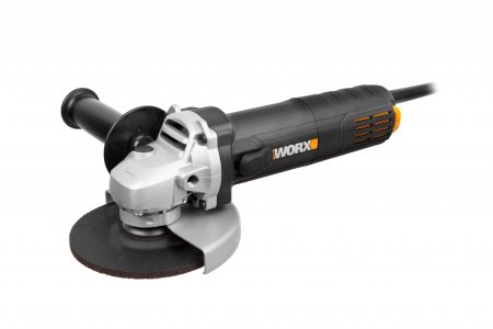 Угловая шлифмашина WORX WX713 электрическая 220V, 800Вт, 125мм, в кейсе
