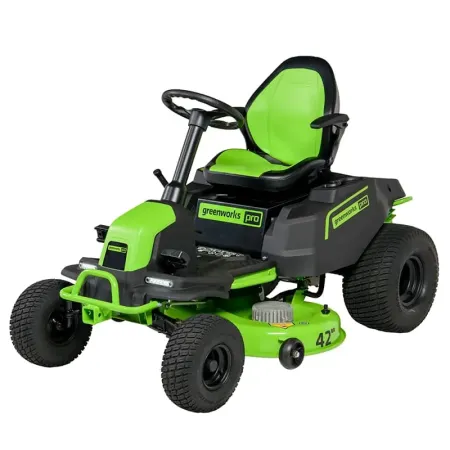 Трактор садовый аккумуляторный GREENWORKS GC82LT107, 82V, без АКБ и ЗУ (7404507)