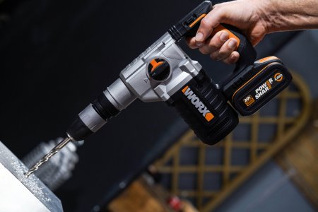 Перфоратор WORX WX392.9 аккумуляторный 20V 2,2Дж, Без аккумулятора и зарядного устройства Перфоратор WORX WX392.9 аккумуляторный 20V 2,2Дж, Без аккумулятора и зарядного устройства