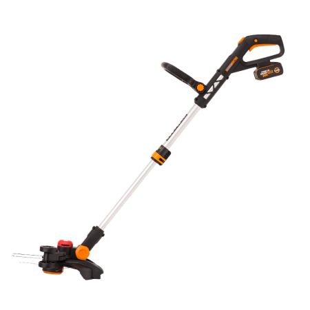 Триммер аккумуляторный бесщёточный WORX WG173E, 20В, 33см, 4Ач х1, ЗУ 2А, коробка
