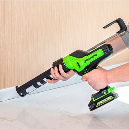 Пистолет для герметиков аккумуляторный GREENWORKS Арт.3501707, 24V, 310 мл, без АКБ и ЗУ