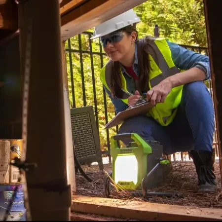 LED-прожектор GREENWORKS G82WLH с гибридным питанием, 82V / 220V, 1250/2500 лм, без аккумулятора и ЗУ