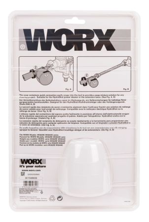 Пенопреобразователь для аккумуляторной мойки высокого давления WORX Пенопреобразователь для аккумуляторной мойки высокого давления WORX