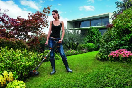 Триммер аккумуляторный WORX WG163E.9, 20В, 30 см, Без аккумулятора и зарядного устройства