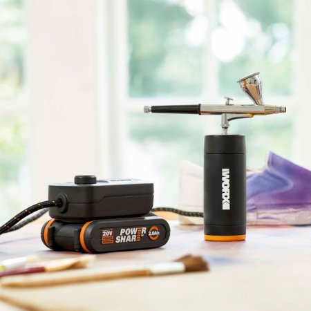 Краскопульт WORX WX742.9 20V аккумуляторный, Без аккумулятора и зарядного устройства Краскопульт WORX WX742.9 20V аккумуляторный, Без аккумулятора и зарядного устройства