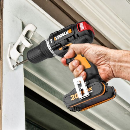 Дрель-шуруповерт ударная WORX WX367 аккумуляторная 20V 40Нм, бесщеточная, 2 аккумулятора по 1,5 Ач + зарядное устройство, в кейсе Дрель-шуруповерт ударная WORX WX367 аккумуляторная 20V 40Нм, бесщеточная, 2 аккумулятора по 1,5 Ач + зарядное устройство, в кейсе