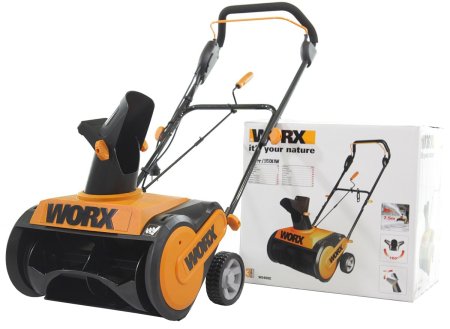 Снегоуборщик электрический WORX WG450E 1600Вт, 46 см