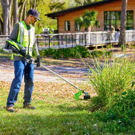 Триммер аккумуляторный GREENWORKS ST161S, Арт. 2112307, 82V, 1,6 кВт, 43 см, бесщеточный, без АКБ и ЗУ