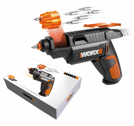 Отвертка WORX WX254.4 4V SD Slide Driver аккумуляторная с ЗУ и набором бит (6шт) Отвертка WORX WX254.4 4V SD Slide Driver аккумуляторная с ЗУ и набором бит (6шт)