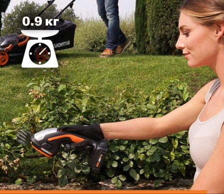 Ножницы для стрижки травы и кустарников WORX WG801E.9, Без аккумулятора и зарядного устройства