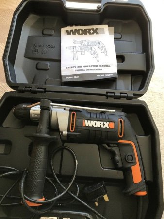 Дрель-шуруповерт ударная WORX WX318 электрическая 220V, 810Вт, в кейсе, Без аккумулятора и зарядного устройства Дрель-шуруповерт ударная WORX WX318 электрическая 220V, 810Вт, в кейсе, Без аккумулятора и зарядного устройства