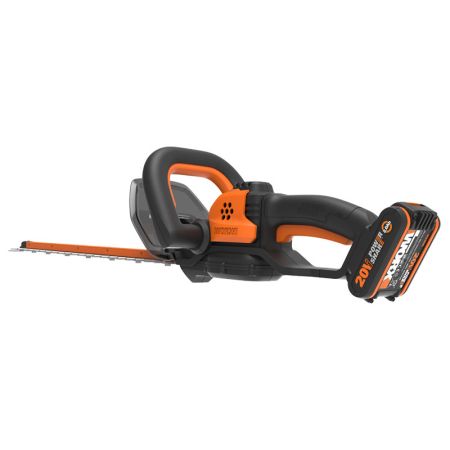 Кусторез аккумуляторный WORX WG264E, 20В, 56см, 2Ач х1 и ЗУ