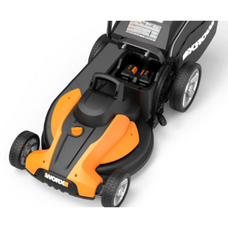 Газонокосилка аккумуляторная WORX WG744E.9, 40В, 40 см, Без аккумулятора и зарядного устройства