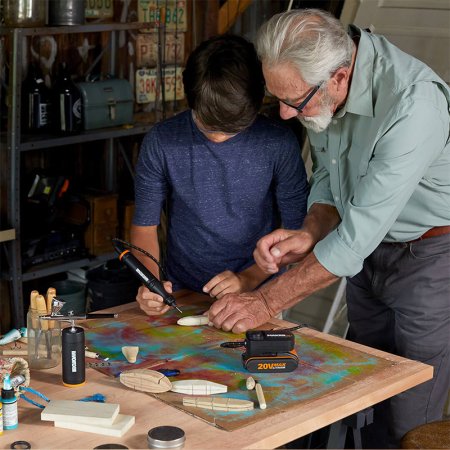 Адаптер WORX WA7160 20V для MAKER X без USB, Без аккумулятора и зарядного устройства