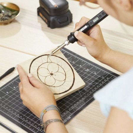 Выжигатель-паяльник WORX WX744.9 20V аккумуляторный, Без аккумулятора и зарядного устройства