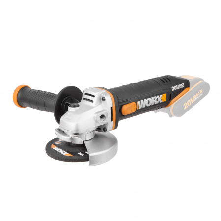 Угловая шлифмашина WORX WX800.9 аккумуляторная 20V, 115мм, Без аккумулятора и зарядного устройства Угловая шлифмашина WORX WX800.9 аккумуляторная 20V, 115мм, Без аккумулятора и зарядного устройства