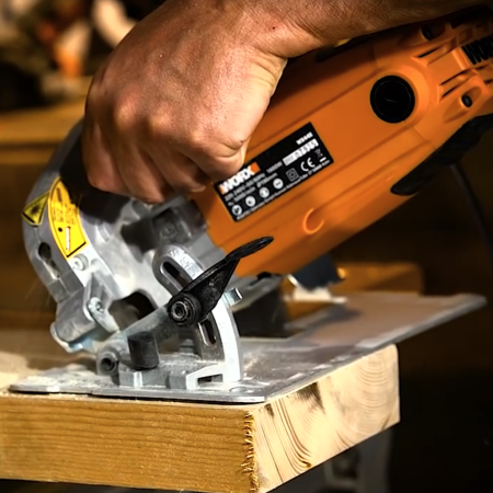 Дисковая пила WORX WX445 электрическая 220V, 1600Вт, 190мм