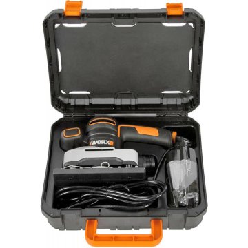 Виброшлифмашина WORX WX642.1 электрическая 220V 270Вт, в кейсе