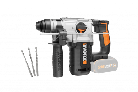 Перфоратор WORX WX392.9 аккумуляторный 20V 2,2Дж, Без аккумулятора и зарядного устройства Перфоратор WORX WX392.9 аккумуляторный 20V 2,2Дж, Без аккумулятора и зарядного устройства
