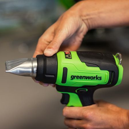 Строительный фен аккумуляторный GREENWORKS, G24HG, 24V, без аккумулятора и ЗУ