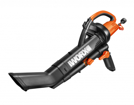 Воздуходув-Садовый Пылесос электрический WORX WG505E, 3000Вт, 335 км/ч