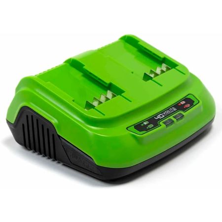 Быстрое зарядное устройство на 2 слота GREENWORKS G40UC8, 40V