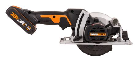 Циркулярная мини-пила аккумуляторная бесщеточная WORX WX531, 20В, 120мм, 2Ач х1, ЗУ 2А