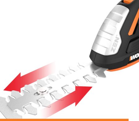 Ножницы для стрижки травы и кустарников WORX WG801E.9, Без аккумулятора и зарядного устройства