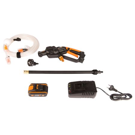 Мойка высокого давления WORX HydroShot WG620E, аккумуляторная, 20V, 24 бар, с АКБ на 2Ач и ЗУ