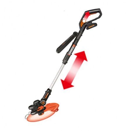 Триммер аккумуляторный WORX WG163E.9, 20В, 30 см, Без аккумулятора и зарядного устройства