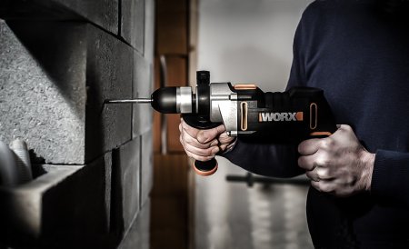 Дрель-шуруповерт ударная WORX WX318 электрическая 220V, 810Вт, в кейсе, Без аккумулятора и зарядного устройства Дрель-шуруповерт ударная WORX WX318 электрическая 220V, 810Вт, в кейсе, Без аккумулятора и зарядного устройства