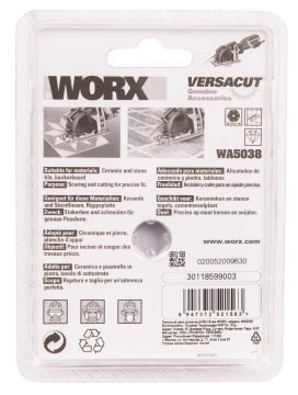 Пильный диск алмазный WORX 85х1,2х15 мм