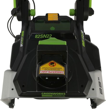 Снегоуборщик аккумуляторный GREENWORKS GD82, 82V,  см, бесщеточный Снегоуборщик аккумуляторный GREENWORKS GD82, 82V,  см, бесщеточный